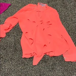 Coral work blouse from j-lo